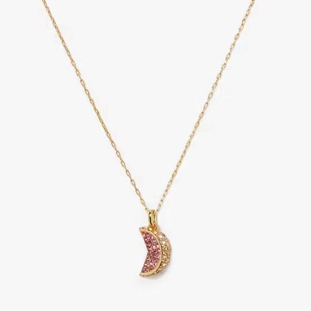 Kate Spade Fruit Salad Pavé Grapefruit Mini Pendant Necklace NWT